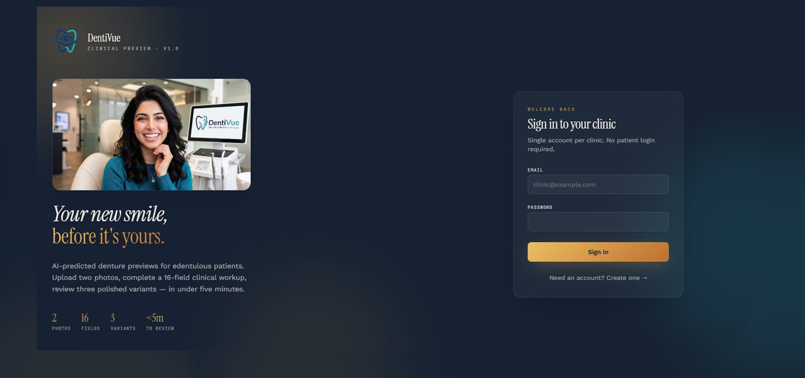 DentiVue interface